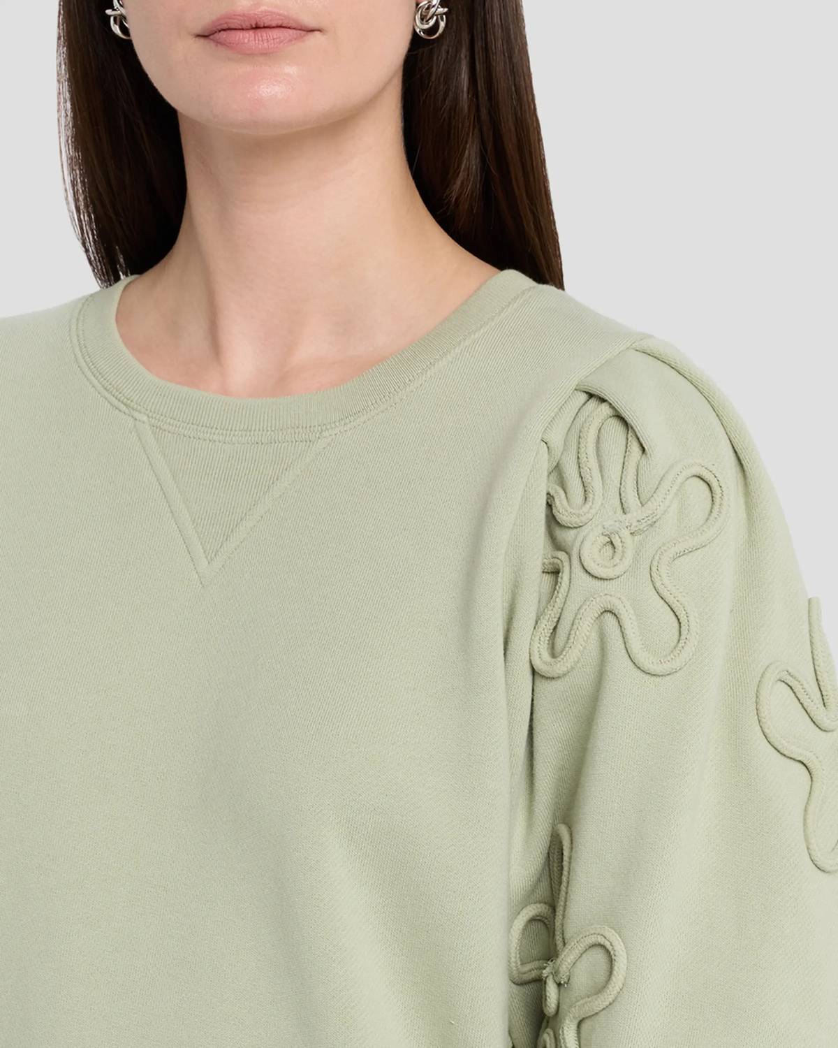 Rails Camy Sweatshirt in vintage sage - women's top - view 5