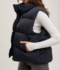 Bluivy - Zipper Front Puffer Vest