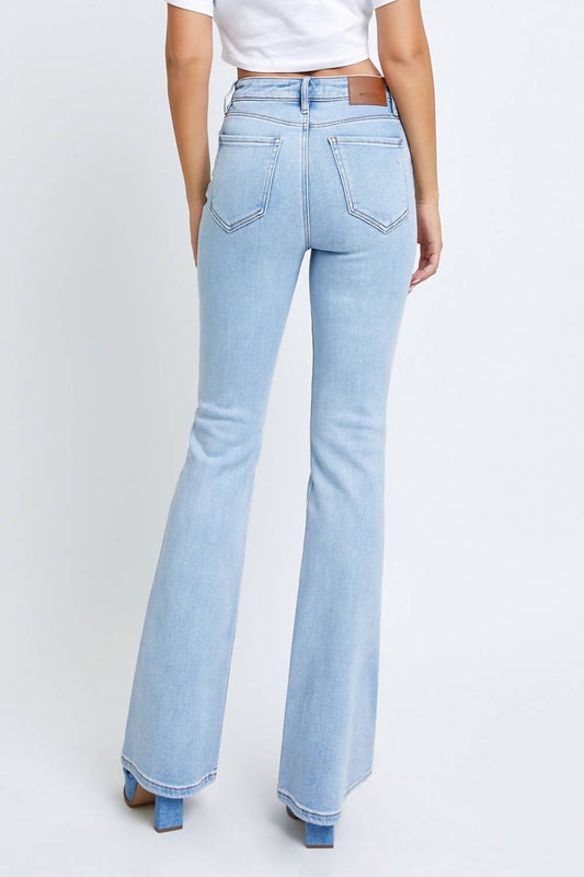 Hidden - Happi High Rise Flare Straight Denim Jeans