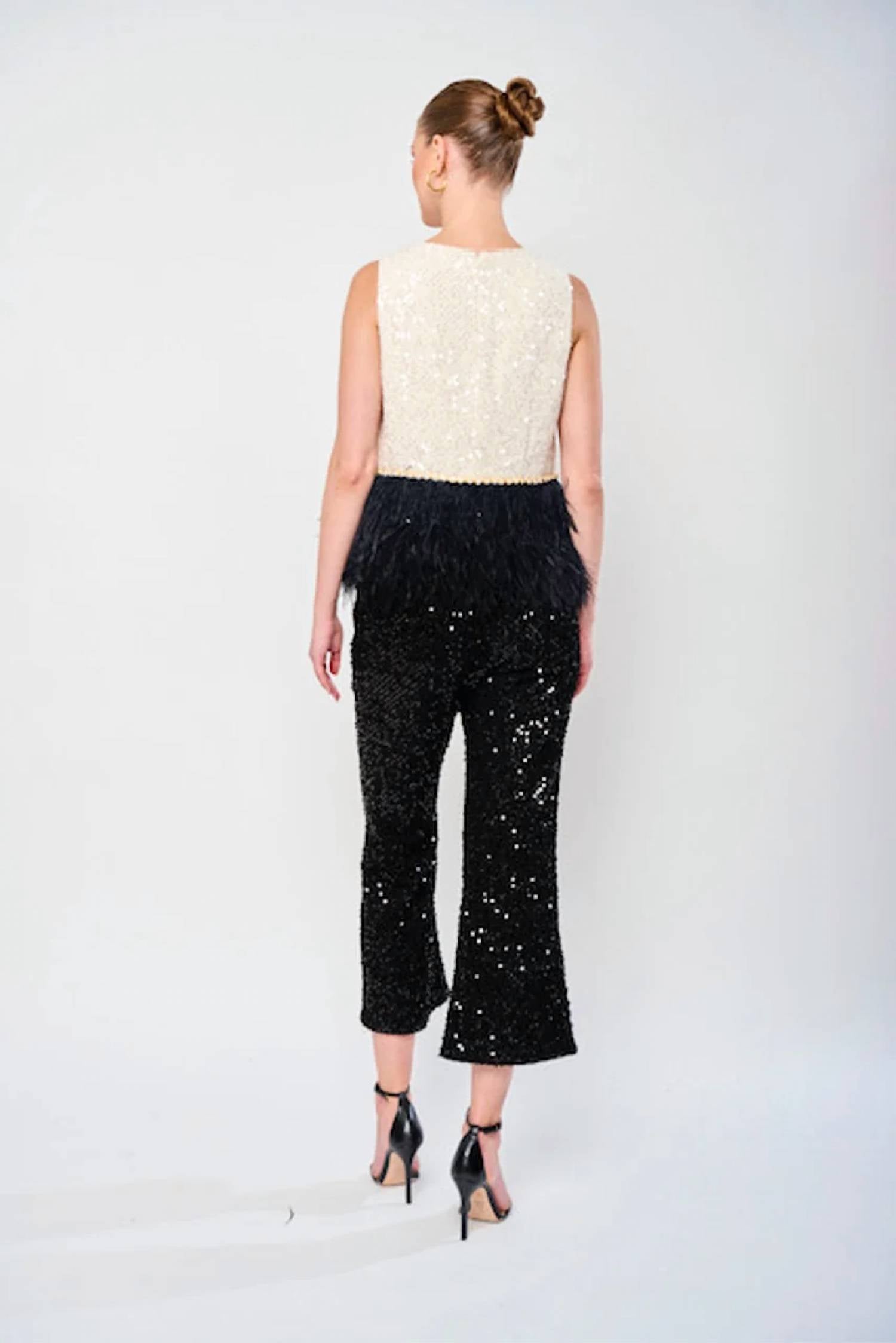 Flora Bea - Tweed Kick Flare Pant