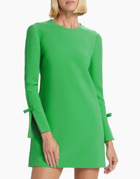 SACHIN & BABI Lily Long-sleeve Shift Dress in parrot green - women's dress