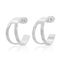 Eklexic - Theo Cut-Out Tapered Hoops