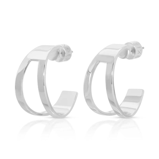 Eklexic - Theo Cut-Out Tapered Hoops