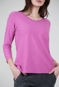 Cut Loose - 3/4-Sleeve V-Tee, Cosmo