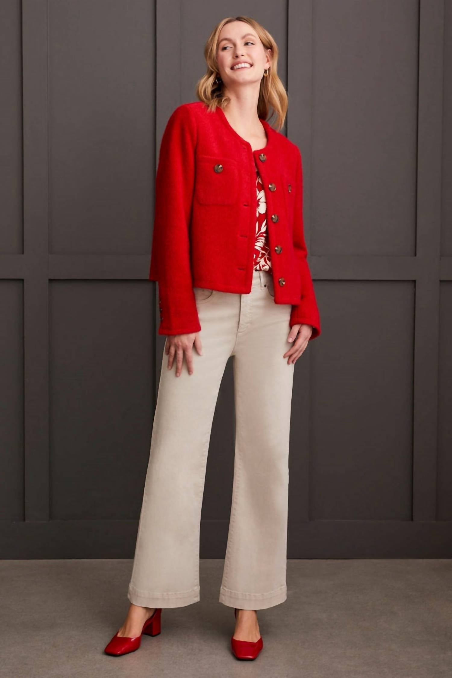 Tribal - Lined Button-up Jacket