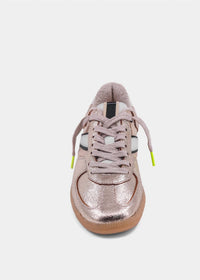 SHU SHOP Women's Silvia Leather Sneaker in gold - women's sneaker - view 4