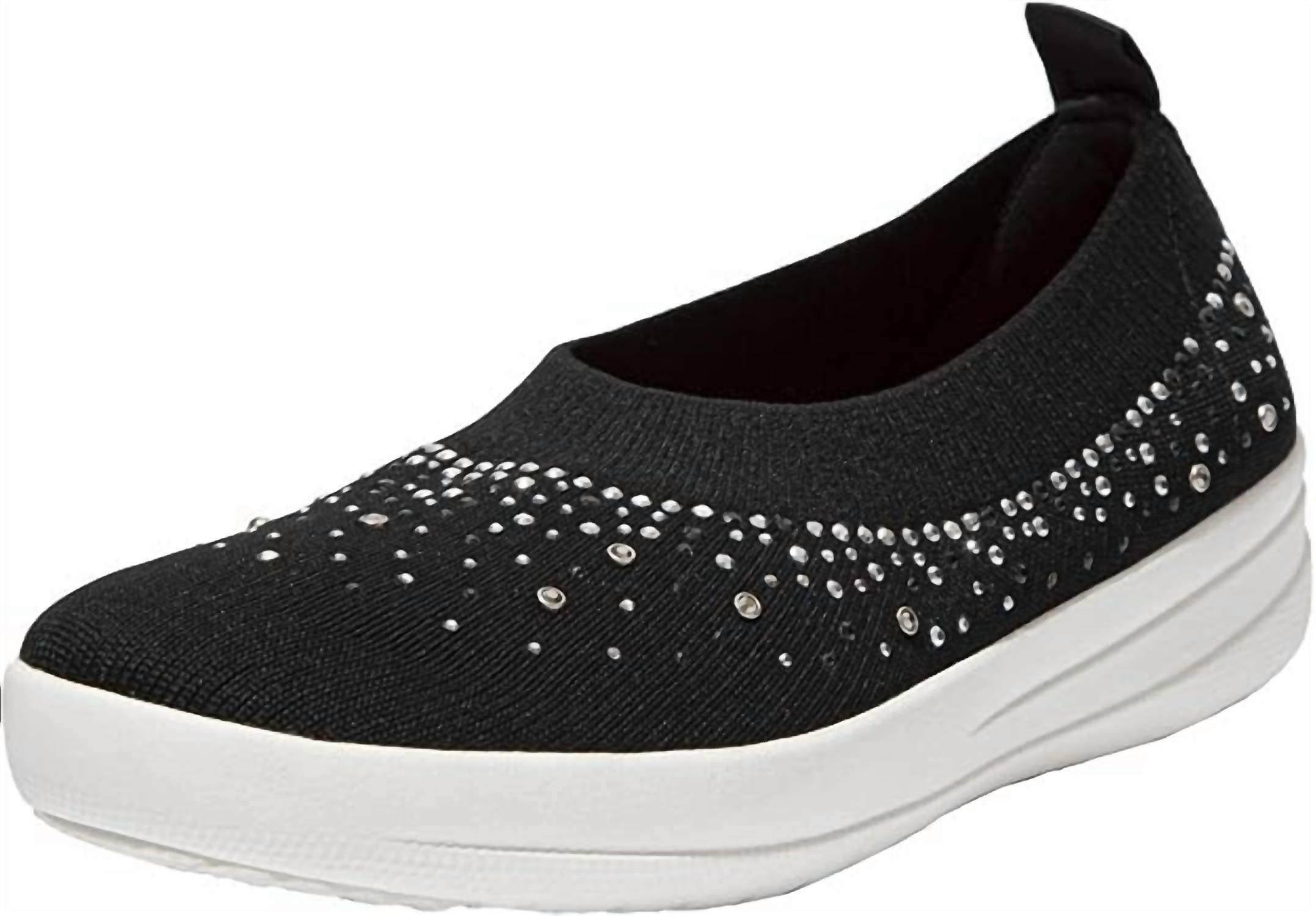 Fitflop - Women's Uberknit Ombre Crystal Ballerinas Sneaker Flats