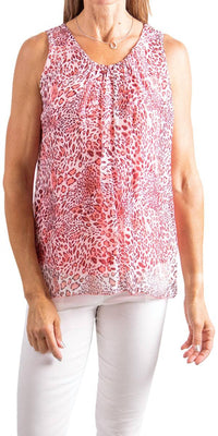 Gigi Moda - Chieti Silk Cheetah Print Tank Top