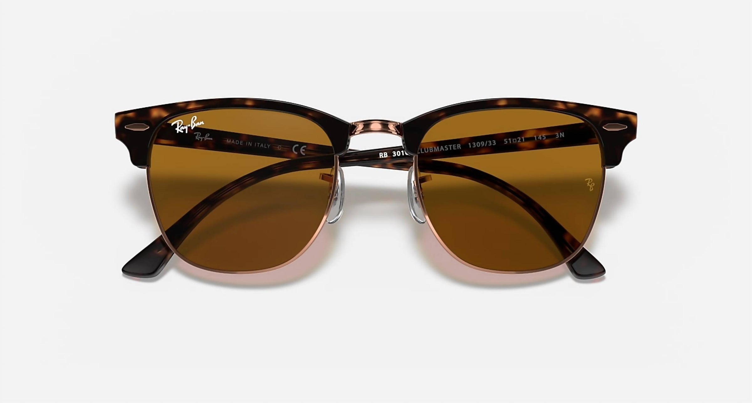 Ray Ban - Men's Rb3016 Clubmaster Havana Sunglasses