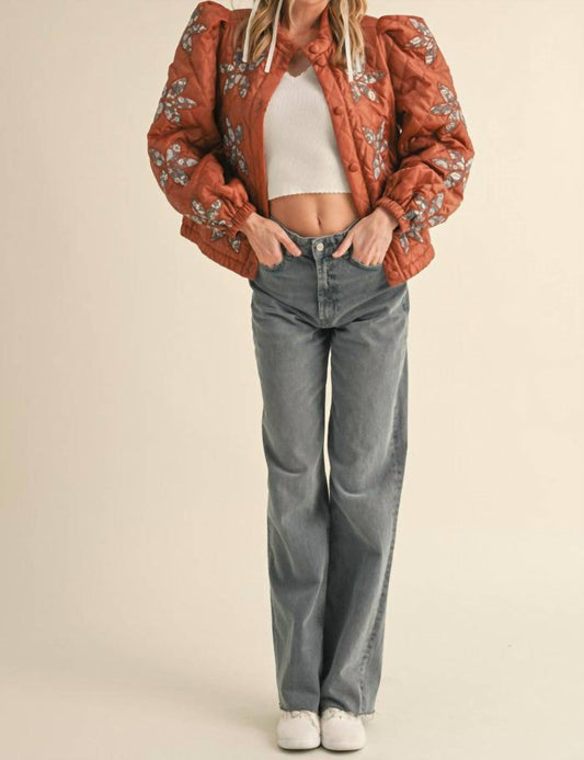 &Merci - Grandma's Favorite Quilted & Floral Jacket