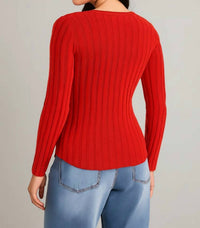 Gilli - Valerie Ribbed Knit Button Cardigan
