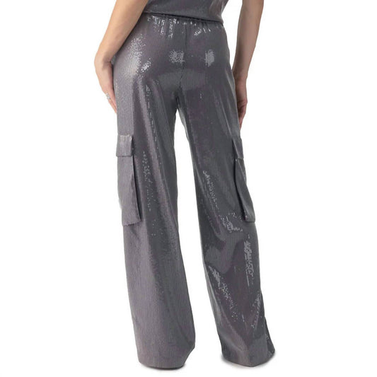 Sanctuary - Pull On Sequin Cargo Pant