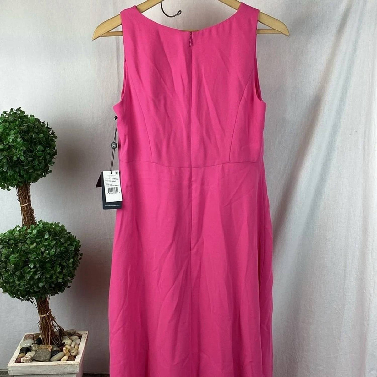Adrianna Papell - Tonal Overlay Jumpsuit Midi Dress