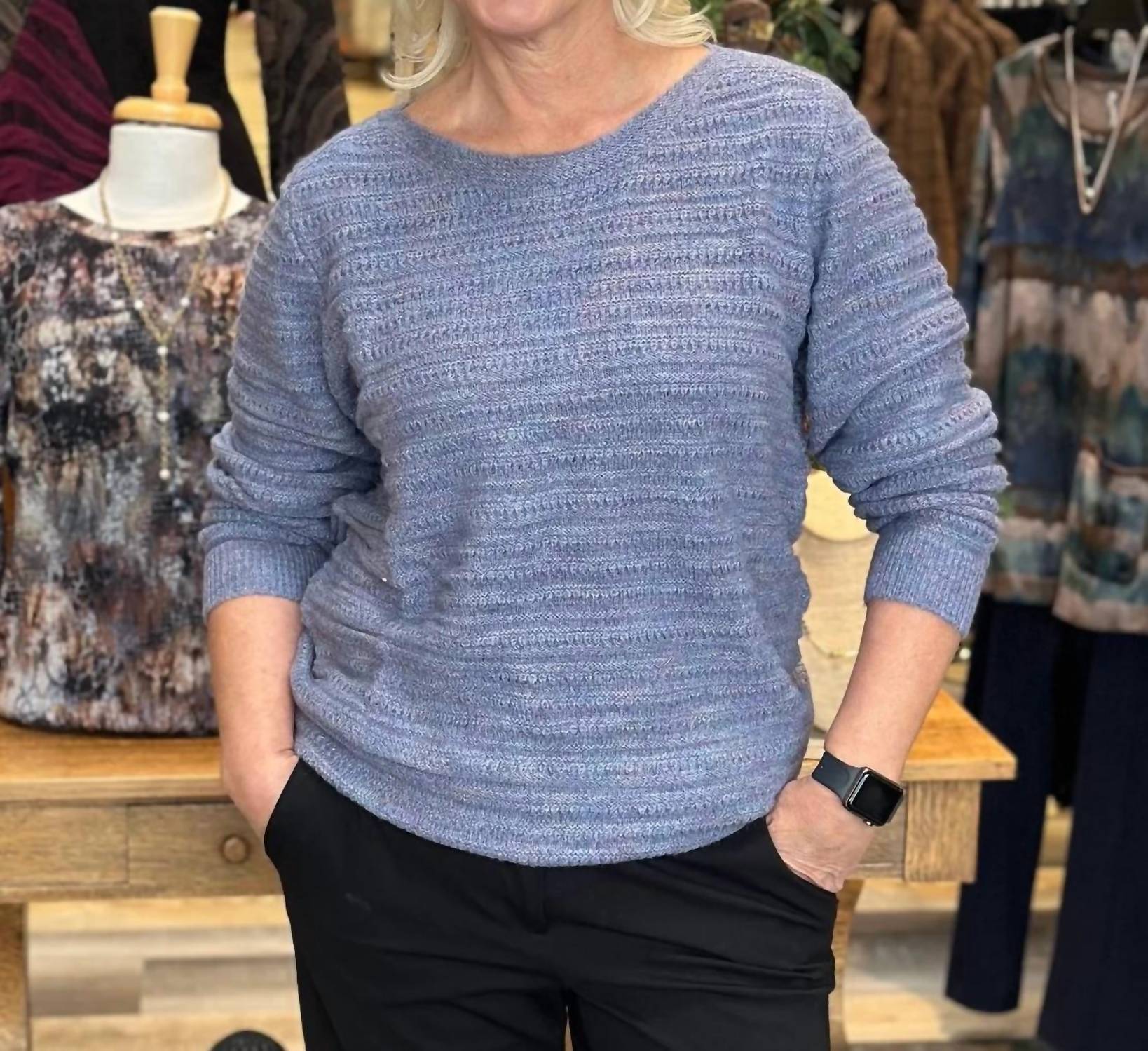 Leo And Nicole - Women's Crew Neck Sweater