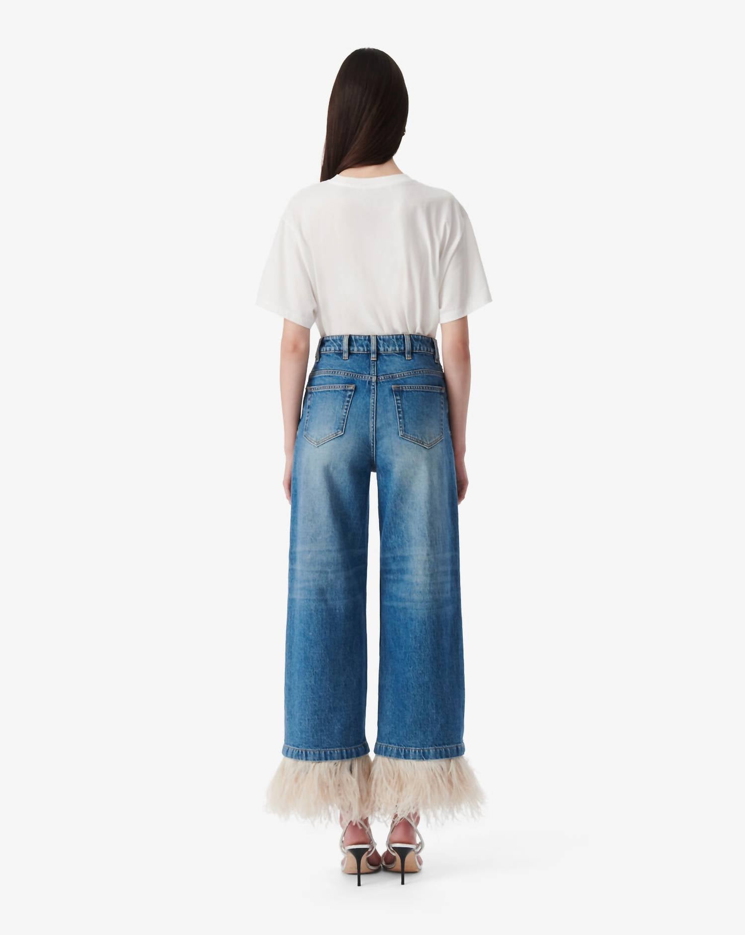 Iro - Straight Feathered Jeans