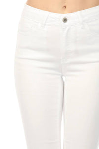 Charlie B - Slim Cropped Embroidered Hem Jeans