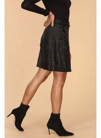 Veronica M - Romina Velvet Skirt