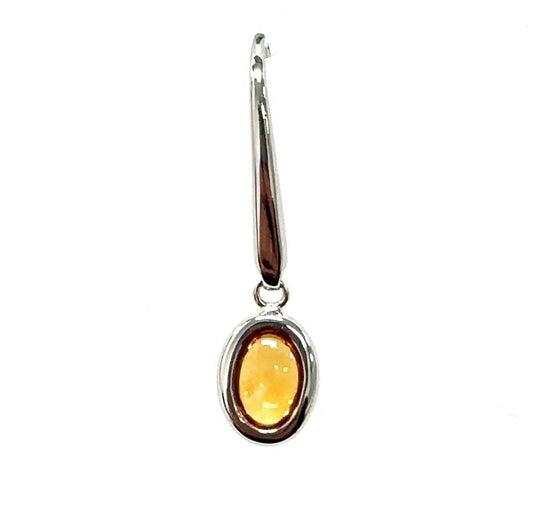 Aamiaa - Color Candy Collection Earrings With 6x4 Oval Citrine
