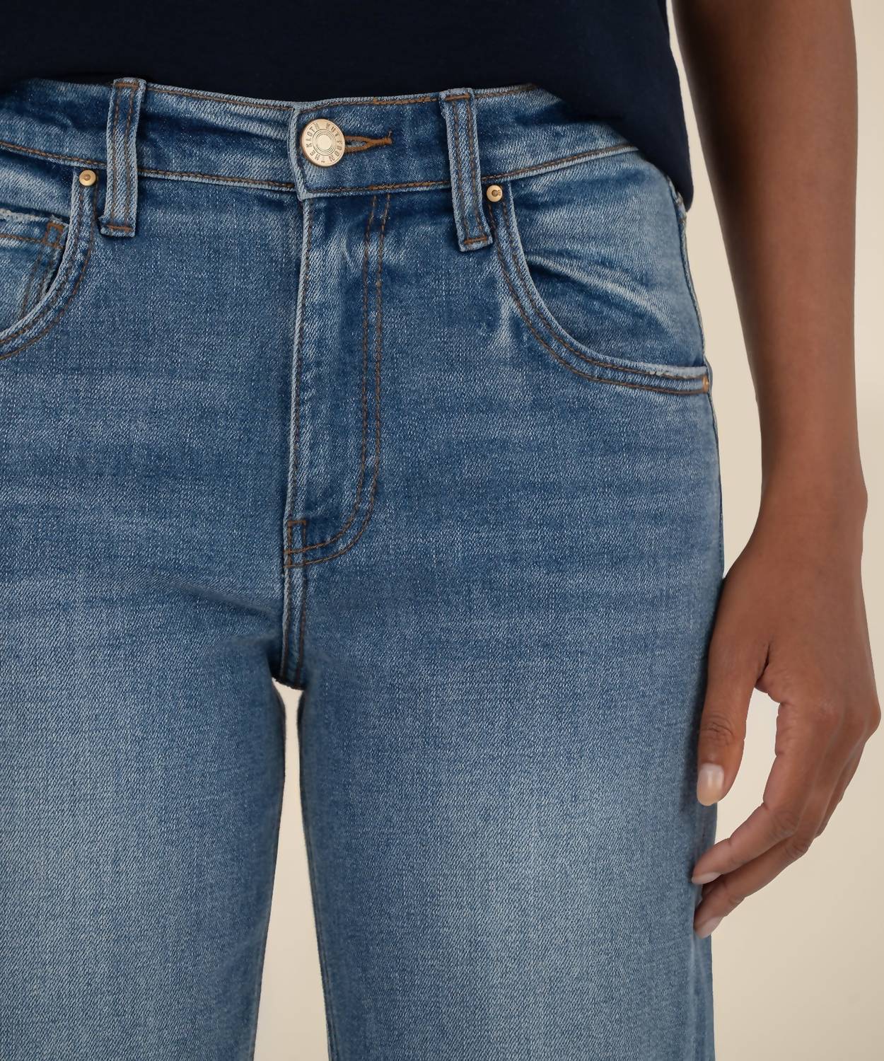 Kut From The Kloth - Kit High Rise Relaxed Straight Leg Denim Jeans