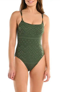 La Blanca - Salt Eyelet One-piece Swimsuit