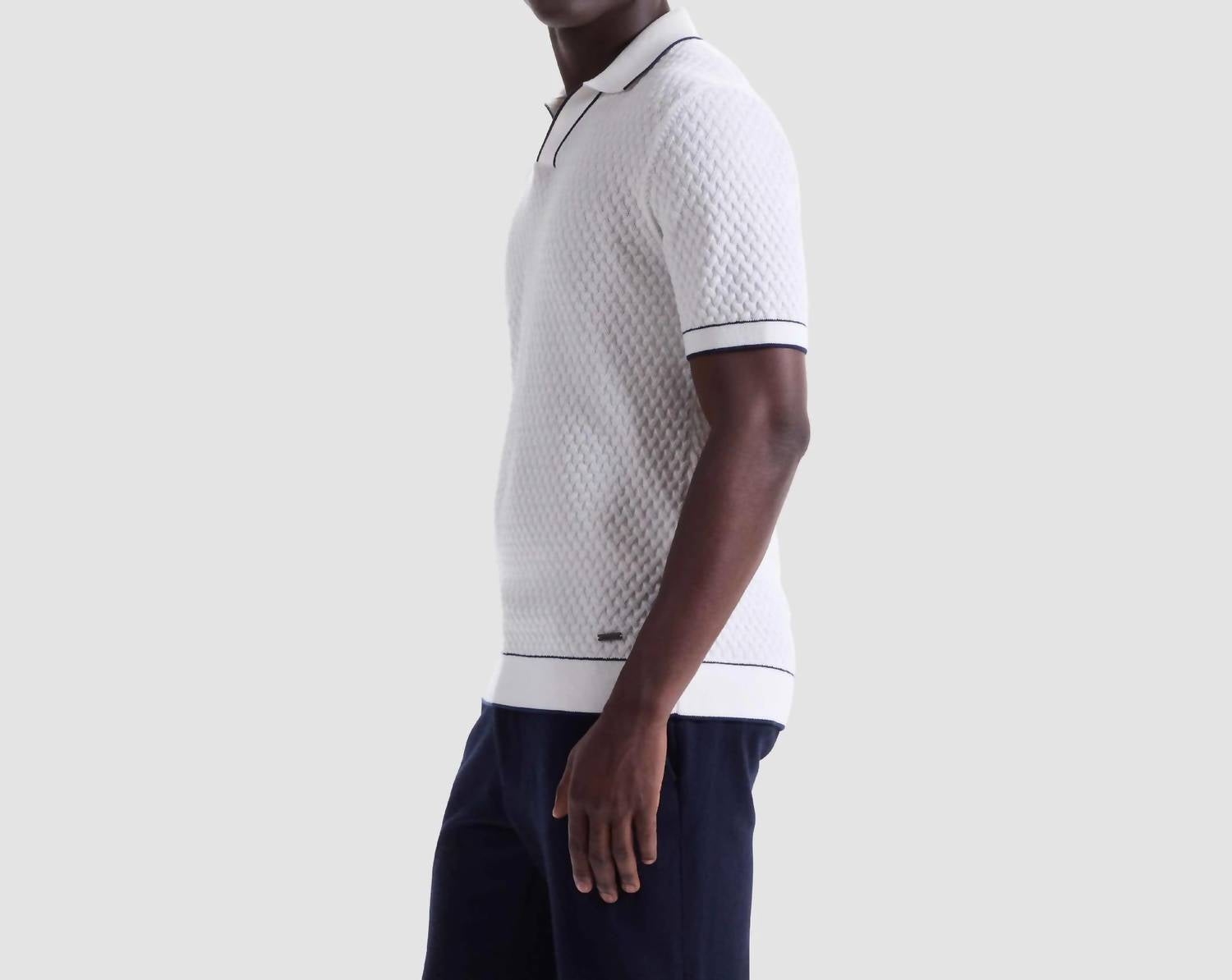 Bugatchi Uomo - Diamond Cable Polo Sweater