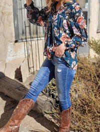 Hayden LA Cordelia Top in multi - women's long sleeve top - view 5