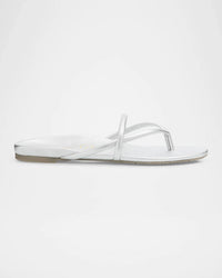 Pedro Garcia - Women's Belany Metallic Leather Flat Slide Sandals