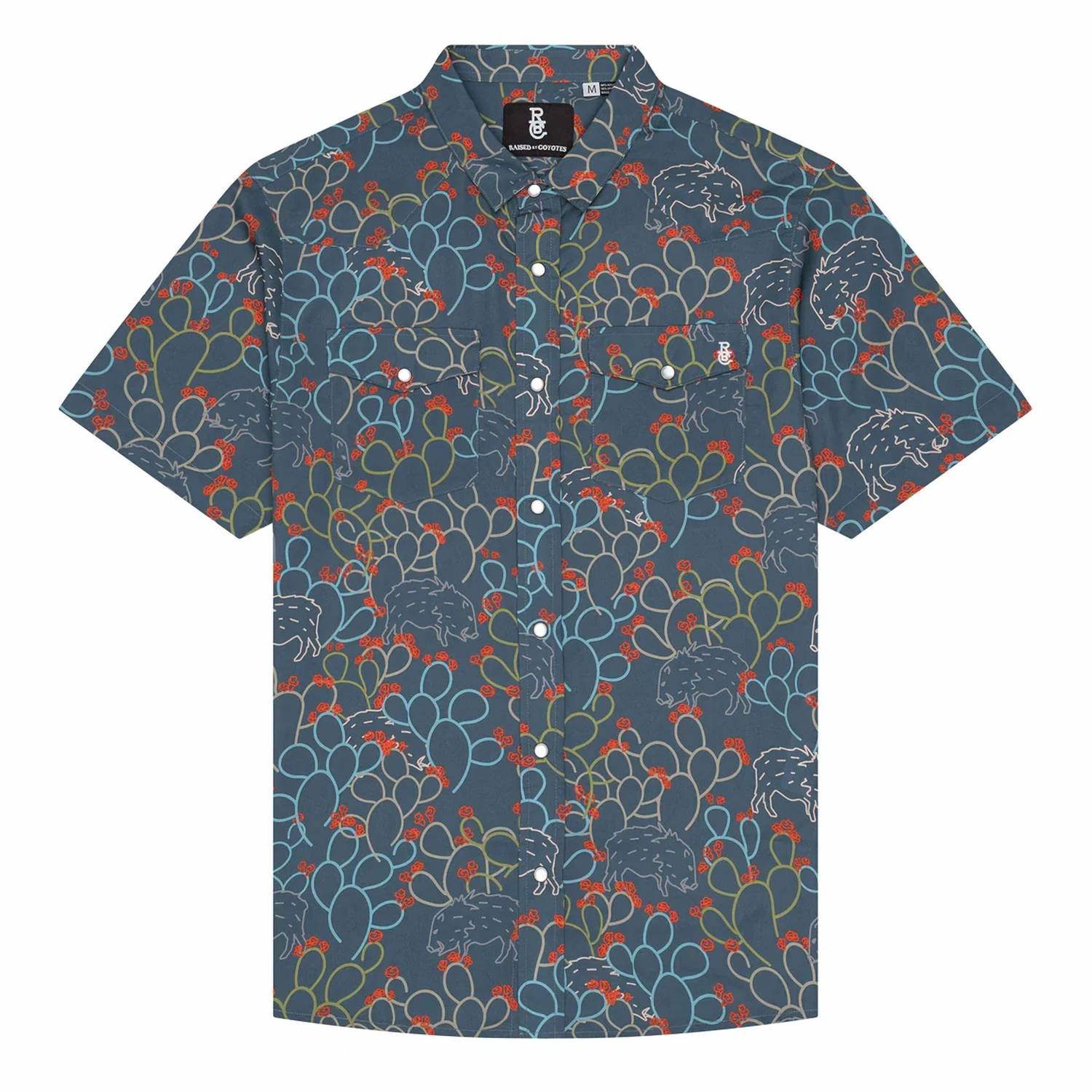 Raised By Coyotes - Javelina Paradise Pearl Snap Shirt