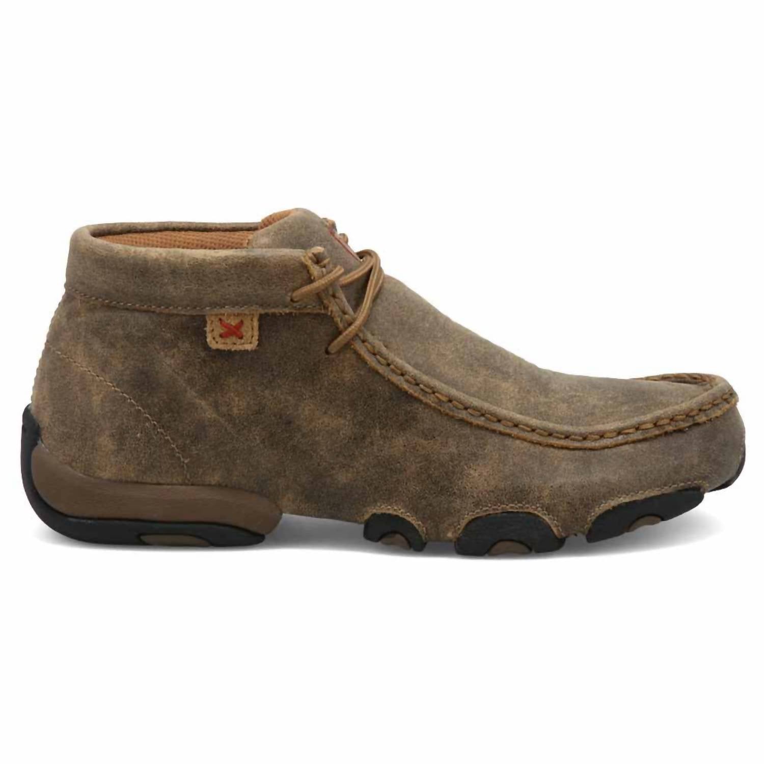 TWISTED X Women's Chukka Driving Moc Shoes in bomber brown - women's sneaker - alternate view