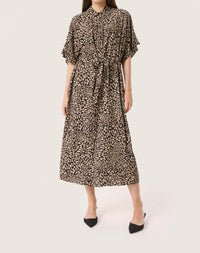 Soaked In Luxury - Naya Short Sleeve Midi Shirt Dress