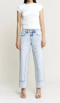 Mica Denim - Ankle Straight Jeans