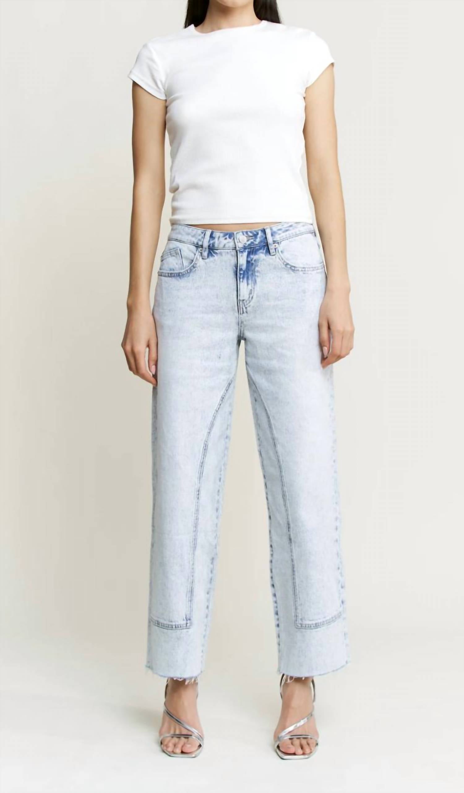 Mica Denim - Ankle Straight Jeans