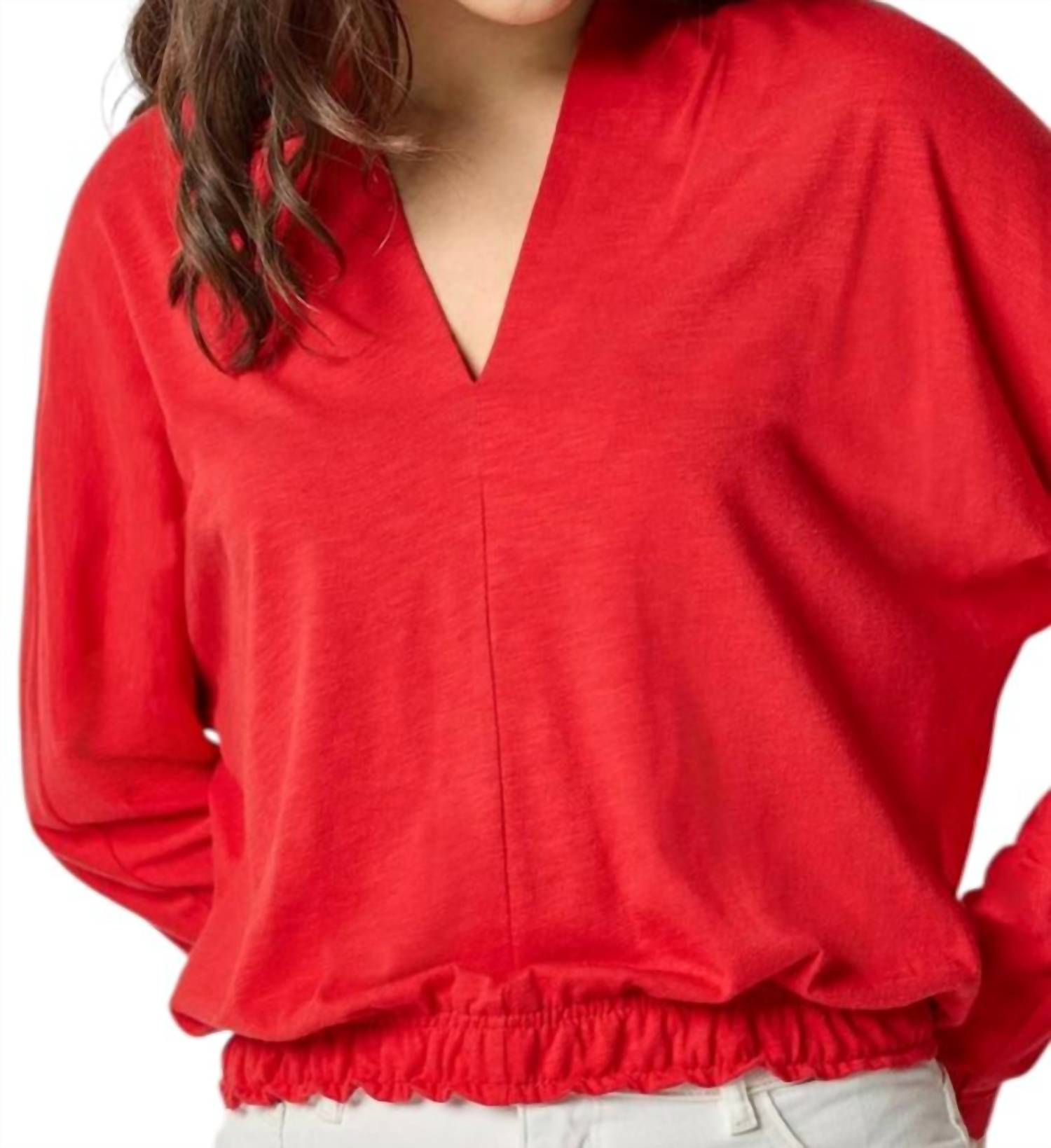 Lilla P - Shawl Collar Wedge Top