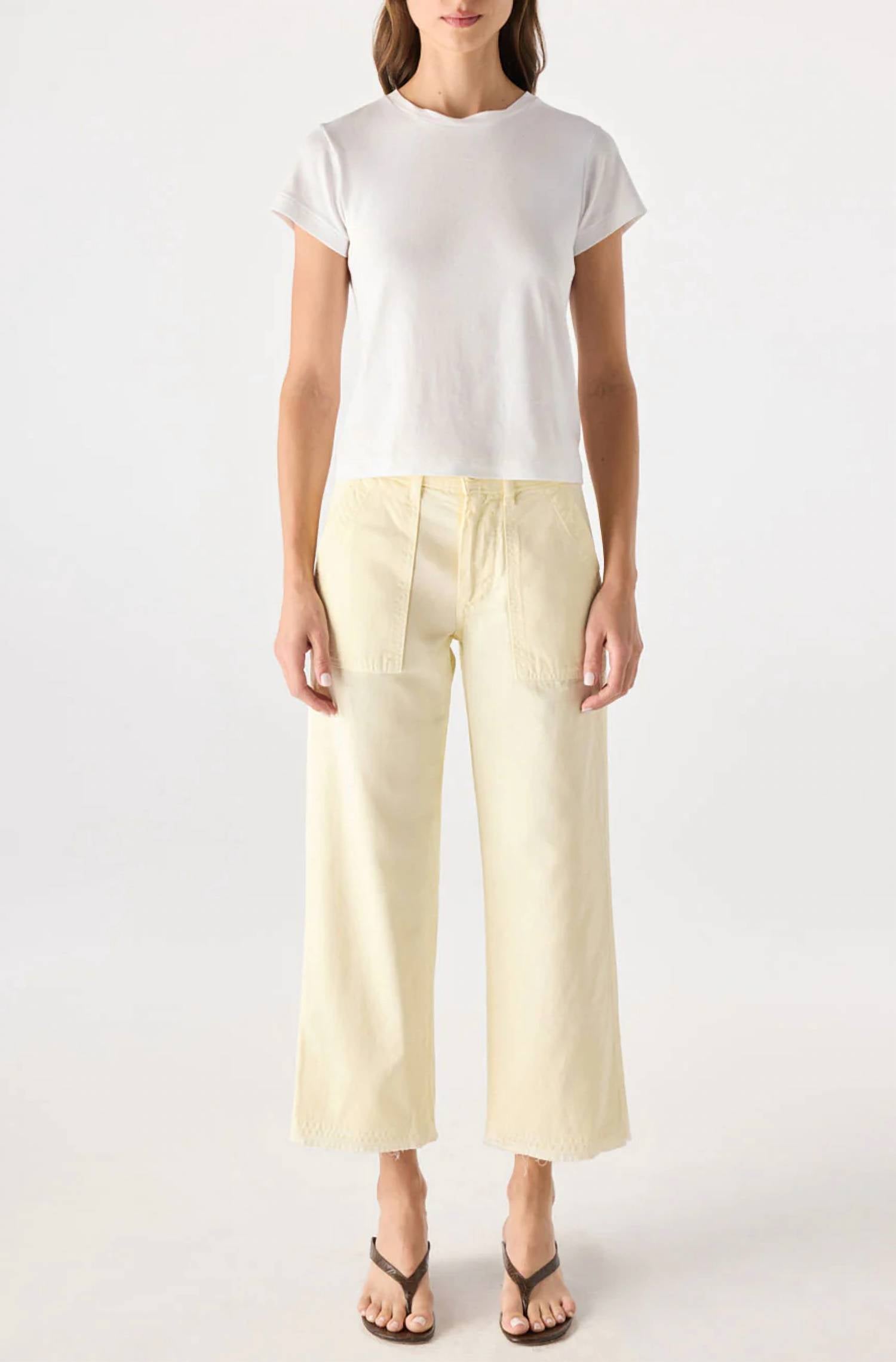 Amo - Easy Army Slouch Crop Trouser