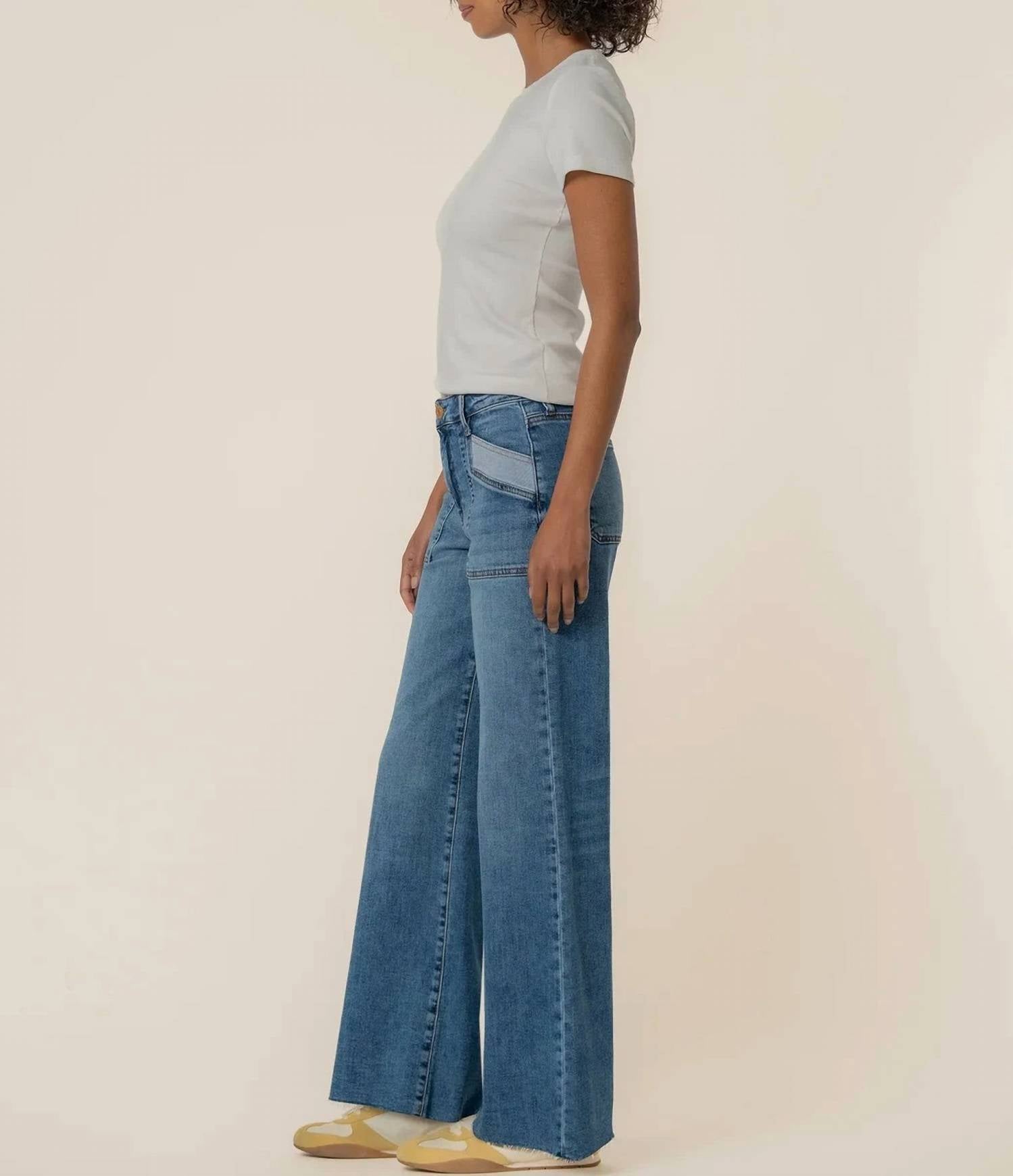 Kut From The Kloth - Maya Front Pocket Raw Hem Jeans