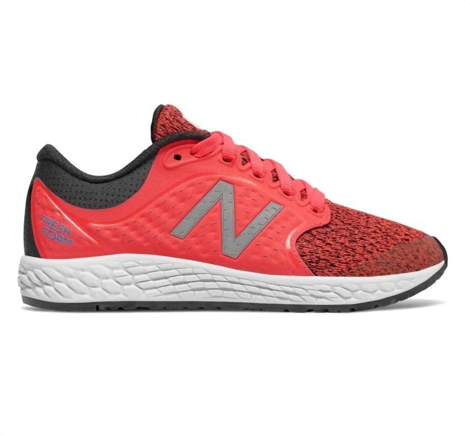 New Balance Kids' Fresh Foam Zante V4 Sneakers in black pink white - kids' sneaker