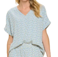 Meet Me In Santorini - Ikat Top