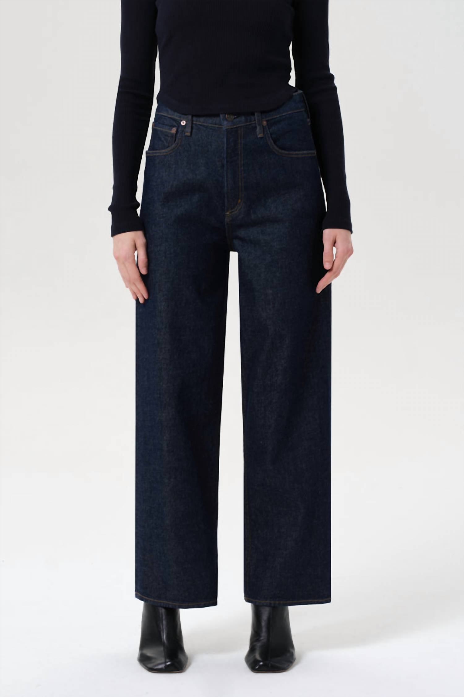 Agolde - Ren High Rise Wide Leg Jeans