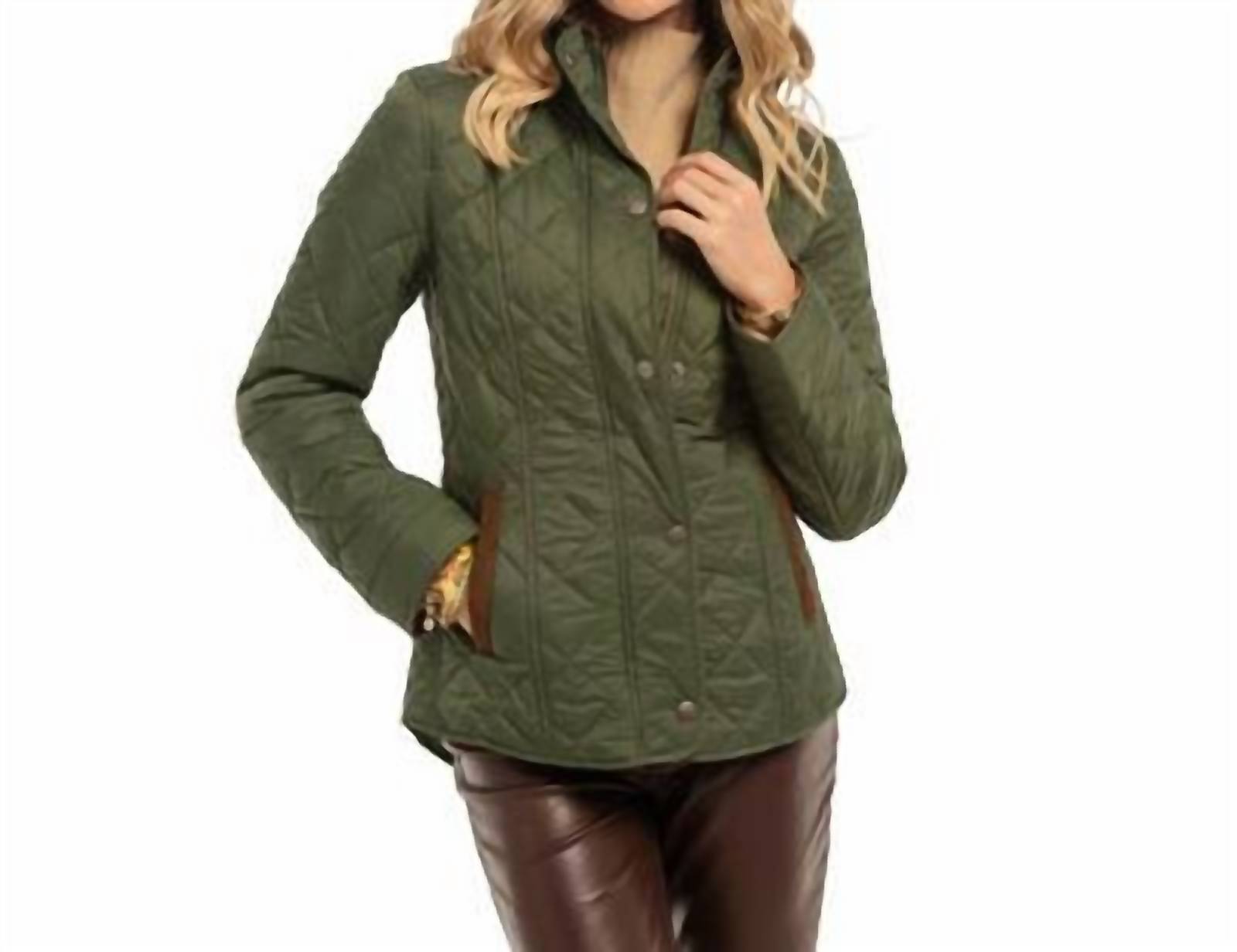Madison Creek Outfitters Georgia Quilted Nylon Jacket in pine - women's jacket