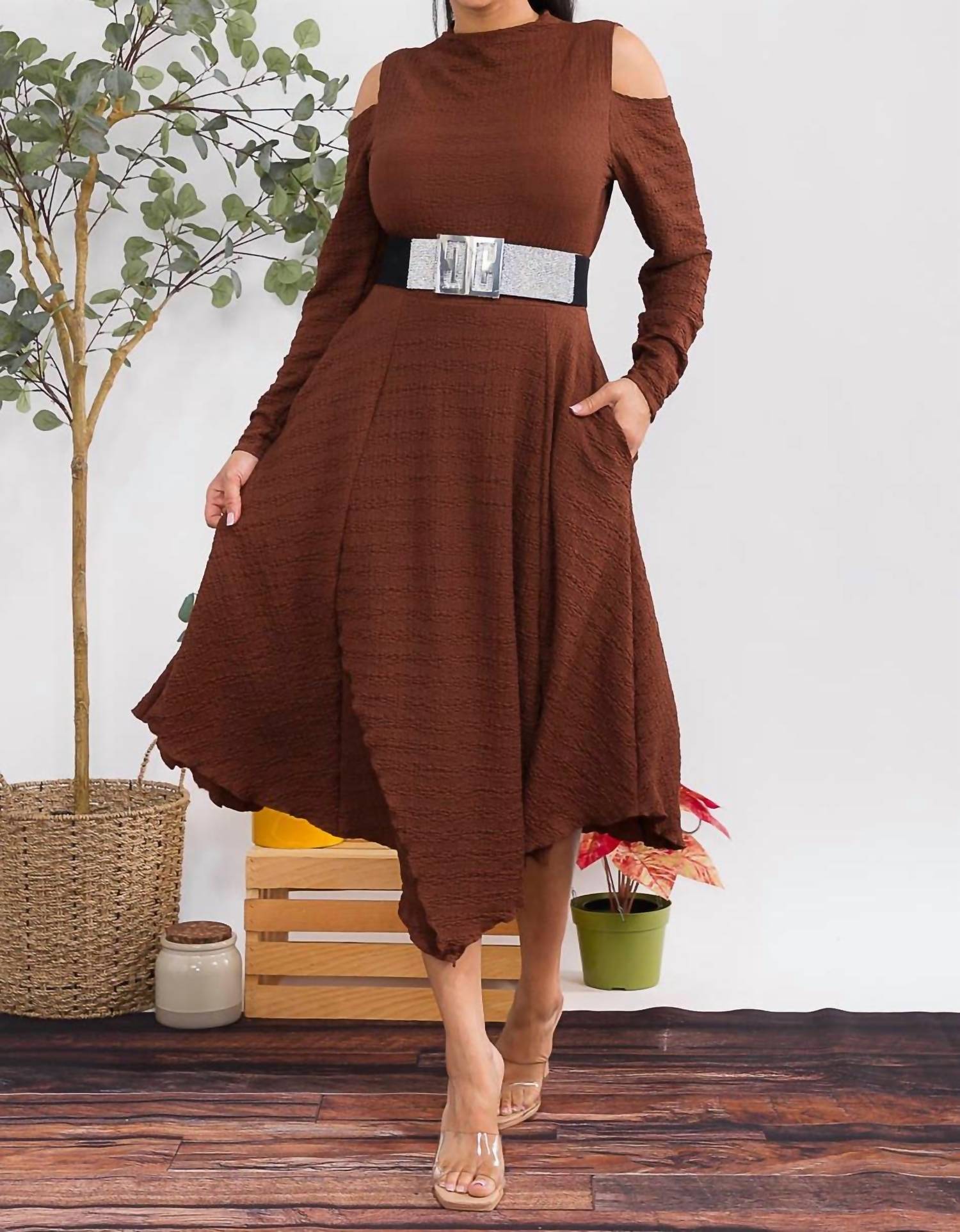 Karen T Design - Bubble Textured Midi Dress