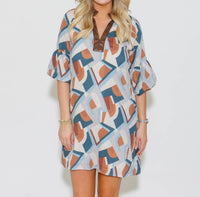 Thml - Short Sleeve Print Mini Dress