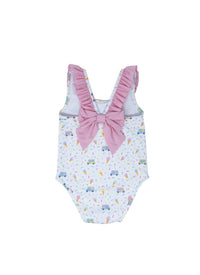Lullaby Set Girls Ice Cream Swimsuit in white - kids' item - detail view