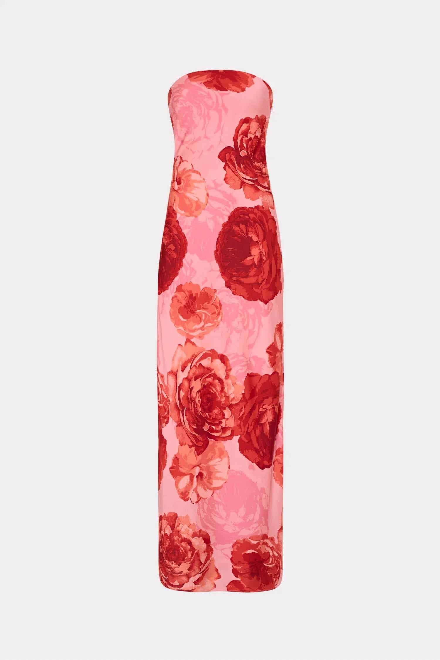 Milly - Vera Satin Floral Dress