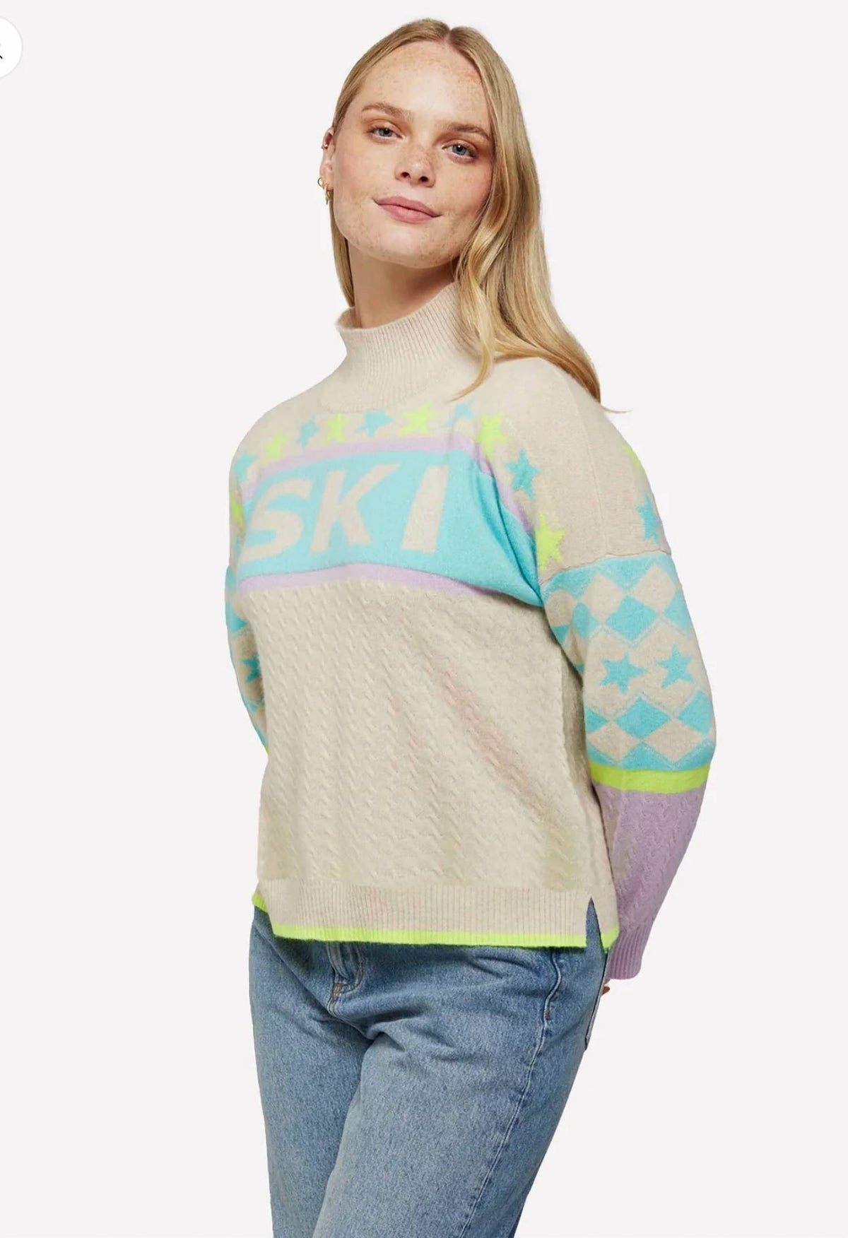 Brodie Cashmere - Alpine Ski Cashmere Mock Neck Sweater