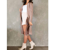 Love Poem - Molly Mae Vegan Suede Trench Coat