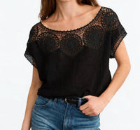 Nili Lotan - Calia Crochet Cropped Top