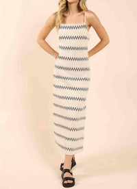 Sadie & Sage - Way Out Zig Zag Weave Maxi Dress