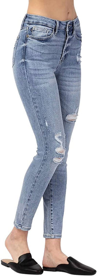 Judy Blue - High Rise Destroyed Skinny Jeans