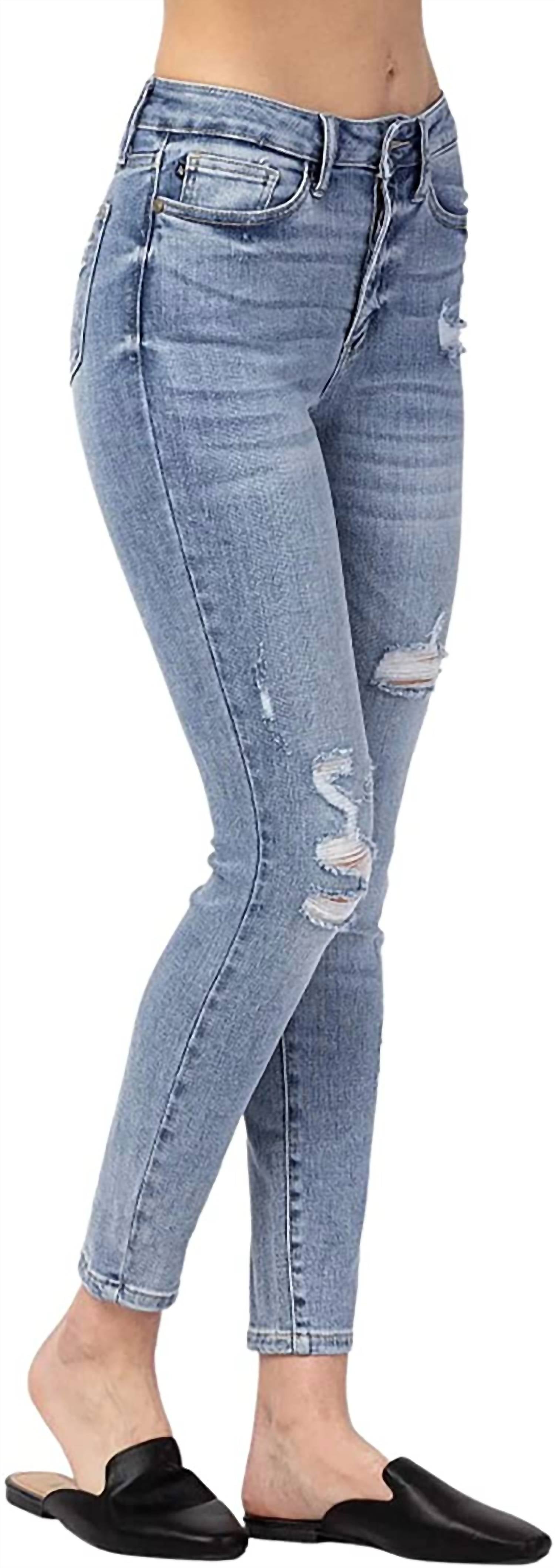 Judy Blue - High Rise Destroyed Skinny Jeans