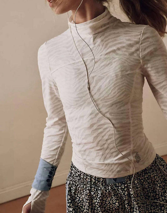 Fp Movement - Acclimate Jacquard Turtleneck Top